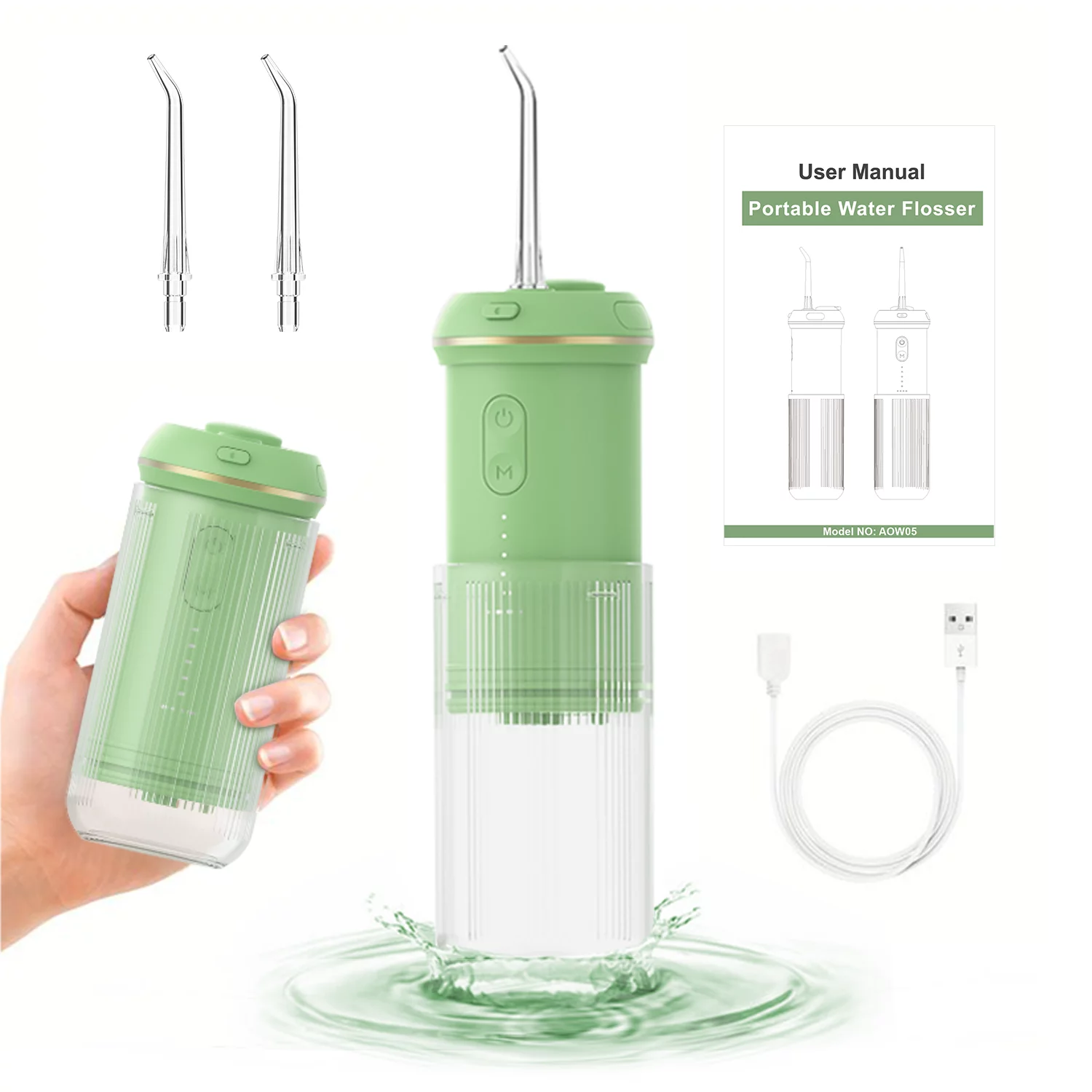 Mini portatile da viaggio per uso domestico USB ricaricabile irrigatore orale per la pulizia dei denti