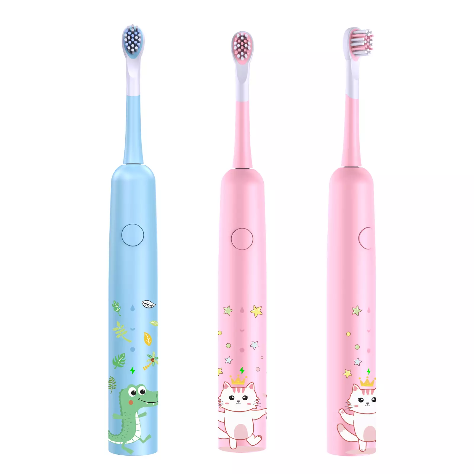 Spazzolino elettrico per bambini ricaricabile Sonic 3 modalità con memoria IPX7 impermeabile